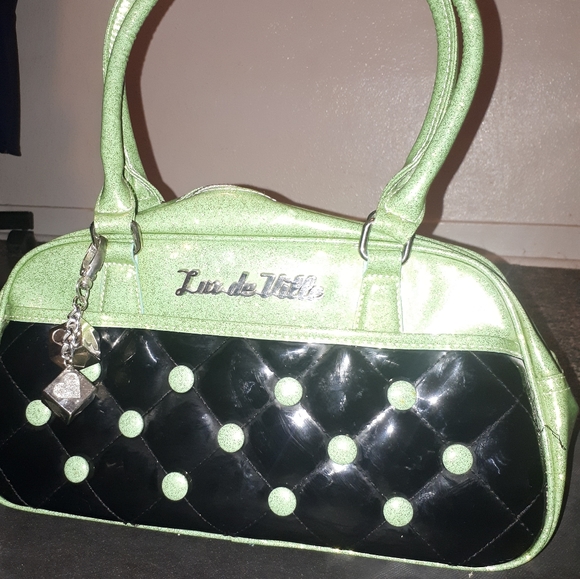 Lux de Ville Cosmic Tote in baby green sparkle - Picture 2 of 5